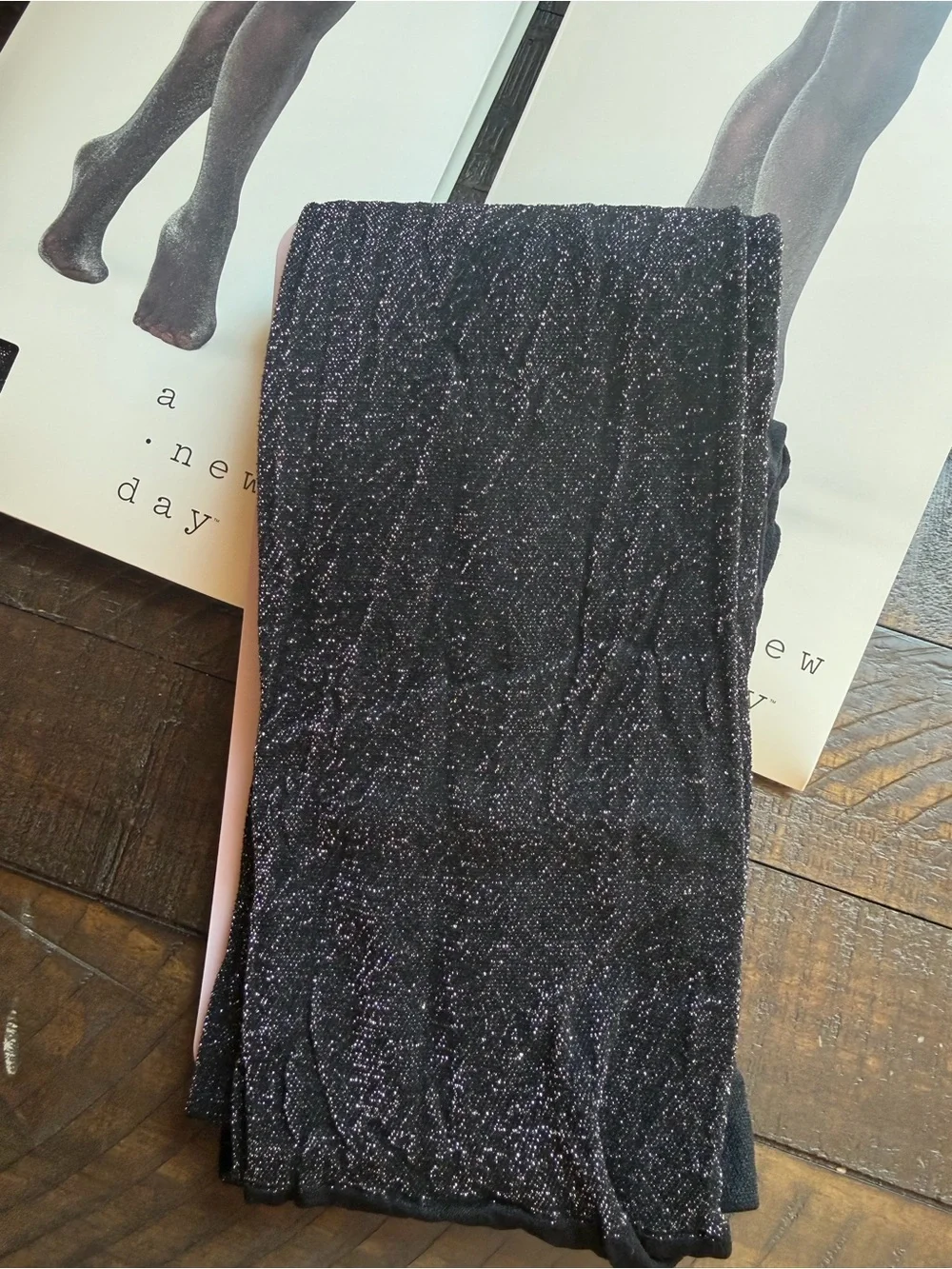 2 pairs new in package! A new day Black Sparkle Fashion Tights